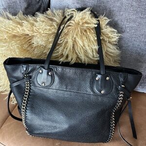 Coach Tatum Tote with Whiplash detail in pebbled leather, EUC!